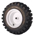 16 x 6.50-8 NHS - 2 RH Carlisle Xtrac White Pneumatic Snowblower Wheels  