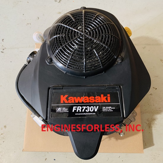 24.0 gross HP - Kawasaki  FR730V-GS09-R Engine (30 day Warranty from EnginesForLess, Inc. after delivery. No manufacturer or any other warranty)