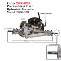 Peerless Silent Trac - Hydrostatic Transaxle H 2000-029 Murray / Snapper 7102770 replace 7102770YP