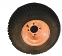 518 x 8.50-8 NHS - 2 Carlisle Turf Master Marigold Pneumatic Wheels Assemblies  