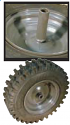 4.80-8 NHS - 2 LH Kenda Dark GRAY Pneumatic Snowblower Wheels  