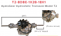 HydroGear Hydrostatic Transaxle MODEL T2-BDBE-1X2B-18X1