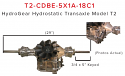 HydroGear Hydrostatic Transaxle MODEL T2-CDBE-5X1A-18C1