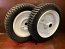 2 WHITE GEAR GEARED OR (1 SET) Walk behind MOWER WHEELS  